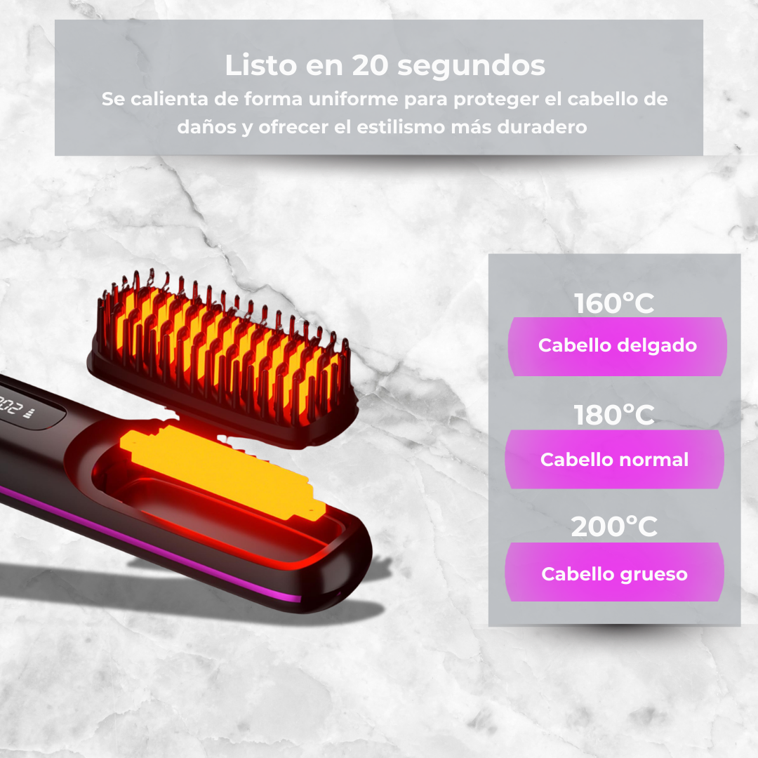 Cepillo Alisador Inalámbrico GLISS